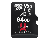 GOODRAM IRDM 64GB MICRO CARD UHS I U3 A2 + adapter - 1071898 - zdjęcie 1
